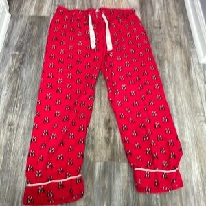 Lands’ End red penguin pajama pants